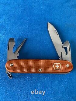 Victorinox Pioneer Orange Alox Swiss Army knife. NIB. Rare