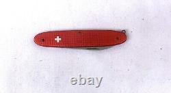 Victorinox Pioneer Settler Old Cross Red Alox SAK Swiss Army Knife Vintage Ultra