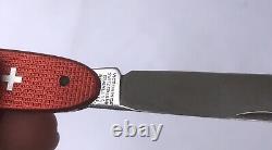 Victorinox Pioneer Settler Old Cross Red Alox SAK Swiss Army Knife Vintage Ultra