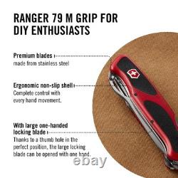 Victorinox Ranger 79 M Grip Swiss Army Knife, 12 Functions, Swiss Made Pocket