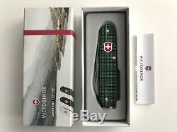 Victorinox Rare Alox Green Cadet with Red Shield Swiss Army Knife NIB