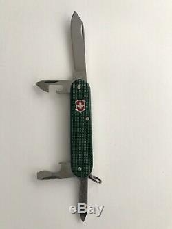 Victorinox Rare Alox Green Cadet with Red Shield Swiss Army Knife NIB