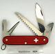 Victorinox Red Alox Farmer Swiss Army knife. Used, excellent'97 old cross #4804