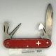 Victorinox Red Alox Soldier Swiss Army knife- used, vintage Elinox Pat VG #3324
