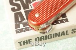 Victorinox Red Alox old cross Pioneer brass liner Swiss Army Knife new in box
