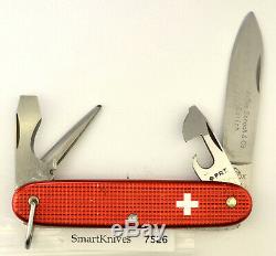 Victorinox Red Pioneer Swiss Army knife- vintage, used, good Elinox 1970s #7526