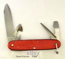 Victorinox Red Pioneer Swiss Army knife- vintage, used, good Elinox 1970s #7526