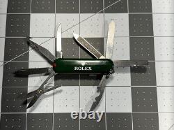 Victorinox Rolex Mini Champ Swiss Army Knife 58MM Green With Pen 7863