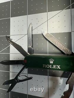 Victorinox Rolex Mini Champ Swiss Army Knife 58MM Green With Pen 7863