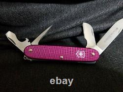 Victorinox SWISS ARMY Knife Electrician Alox Limited Edition 2016 Peony Pink