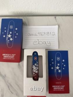 Victorinox SWISS MADE ARMY Knife 250th Limited Edition USA Pioneer Alox