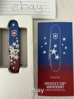 Victorinox SWISS MADE ARMY Knife 250th Limited Edition USA Pioneer Alox