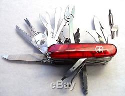 Victorinox SWISSCHAMP XLT Ruby Original Swiss Army Knife 53504 NEW! Authentic
