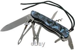 Victorinox Skipper Navy Blue Camo Pattern Multitool Switzerland