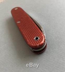 Victorinox Soldier 1962 Swiss Army Knife Red Alox Very Rare 1st Year of Soldier