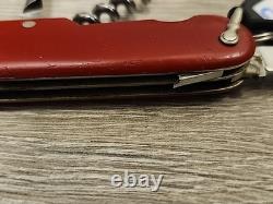 Victorinox Spartan 91mm Swiss Army Knife Red, Used, Vintage Circa 1947-1952