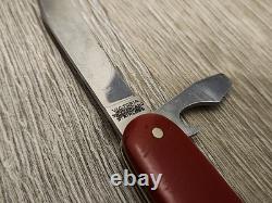 Victorinox Spartan 91mm Swiss Army Knife Red, Used, Vintage Circa 1947-1952