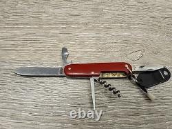 Victorinox Spartan 91mm Swiss Army Knife Red, Used, Vintage Circa 1947-1952