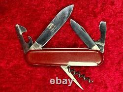 Victorinox Spartan Victoria Red Swiss Army Knife 91mm Vintage Awl Rare Used(V72)