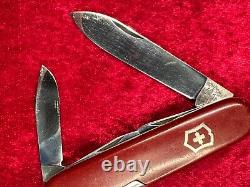 Victorinox Spartan Victoria Red Swiss Army Knife 91mm Vintage Awl Rare Used(V72)