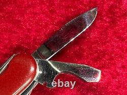 Victorinox Spartan Victoria Red Swiss Army Knife 91mm Vintage Awl Rare Used(V72)