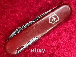 Victorinox Spartan Victoria Red Swiss Army Knife 91mm Vintage Awl Rare Used(V72)