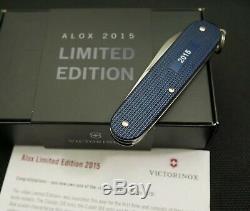 Victorinox Steel Blue Alox CADET Swiss Army Knife 2015 Limited Edition Rare LQQK