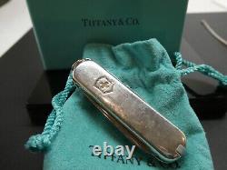 Victorinox Sterling Silver 925 YG 750 Tiffany & Co Champ Swiss Army Knife