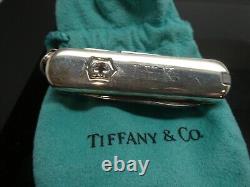 Victorinox Sterling Silver 925 YG 750 Tiffany & Co Champ Swiss Army Knife