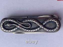 Victorinox Sterling Silver Snake Swiss Army Pocket Knife