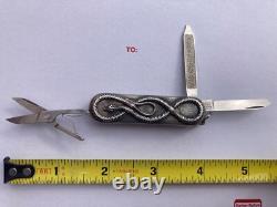 Victorinox Sterling Silver Snake Swiss Army Pocket Knife