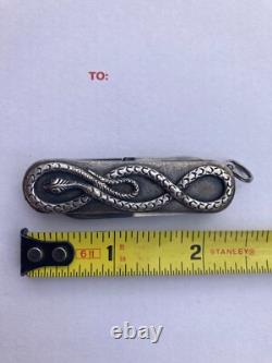 Victorinox Sterling Silver Snake Swiss Army Pocket Knife