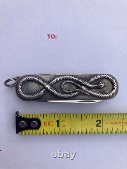 Victorinox Sterling Silver Snake Swiss Army Pocket Knife