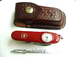 Victorinox SuperTimer Swiss Army Knife + Leather Pouch Discontinued