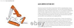 Victorinox Swiss Army 2021 Limited Edition Alox Evoke Knife 4 Tiger Orange