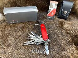 Victorinox Swiss Army 33240 SwissChamp With Red Handle Knife Mint In Box