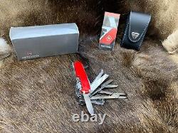 Victorinox Swiss Army 33240 SwissChamp With Red Handle Knife Mint In Box