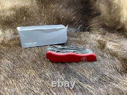 Victorinox Swiss Army 53761 Workchamp With Red Handle Knife Mint In Box