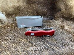 Victorinox Swiss Army 53761 Workchamp With Red Handle Knife Mint In Box