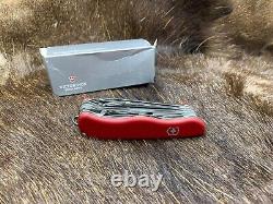 Victorinox Swiss Army 53761 Workchamp With Red Handle Knife Mint In Box