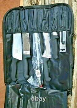 Victorinox Swiss Army 7 pc Knife Roll set 10 Knife Chef's Including Canvas Case