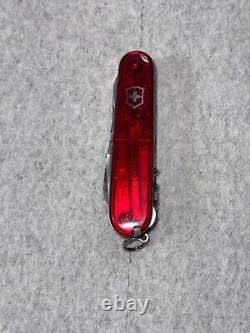 Victorinox Swiss Army 91mm Yeoman Translucent Red, Plus Scales Custom Made