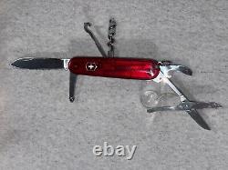 Victorinox Swiss Army 91mm Yeoman Translucent Red, Plus Scales Custom Made