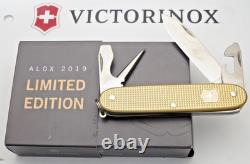 Victorinox Swiss Army 93mm Pioneer Knife Scarce 2019 Limited Run Gold Alox