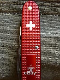 Victorinox Swiss Army BSA Boy Scout Pioneer Red Alox Knife