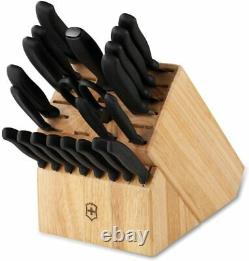 Victorinox Swiss Army Cutlery Swiss Classic Knife Block Set, 22-Piece