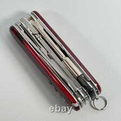 Victorinox Swiss Army CyberTool M Red Transparent Refurbished 91mm Multi Tool