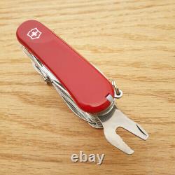 Victorinox Swiss Army Evolution S54 Pocket Knife Stainless Implements Red Handle