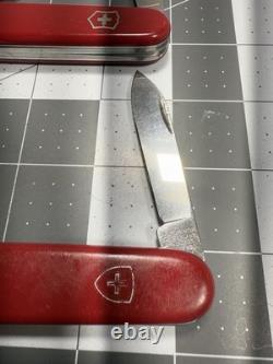 Victorinox Swiss Army Folding Pocket Knife Lumberjack 84MM LOT OF 2 Rare Retired