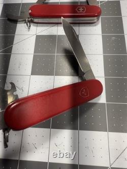Victorinox Swiss Army Folding Pocket Knife Lumberjack 84MM LOT OF 2 Rare Retired
